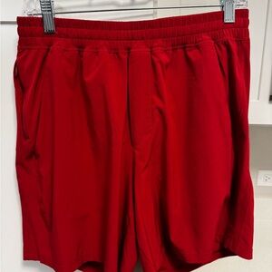 Lululemon Pace Breaker Linerless short 7” in Red - Medium